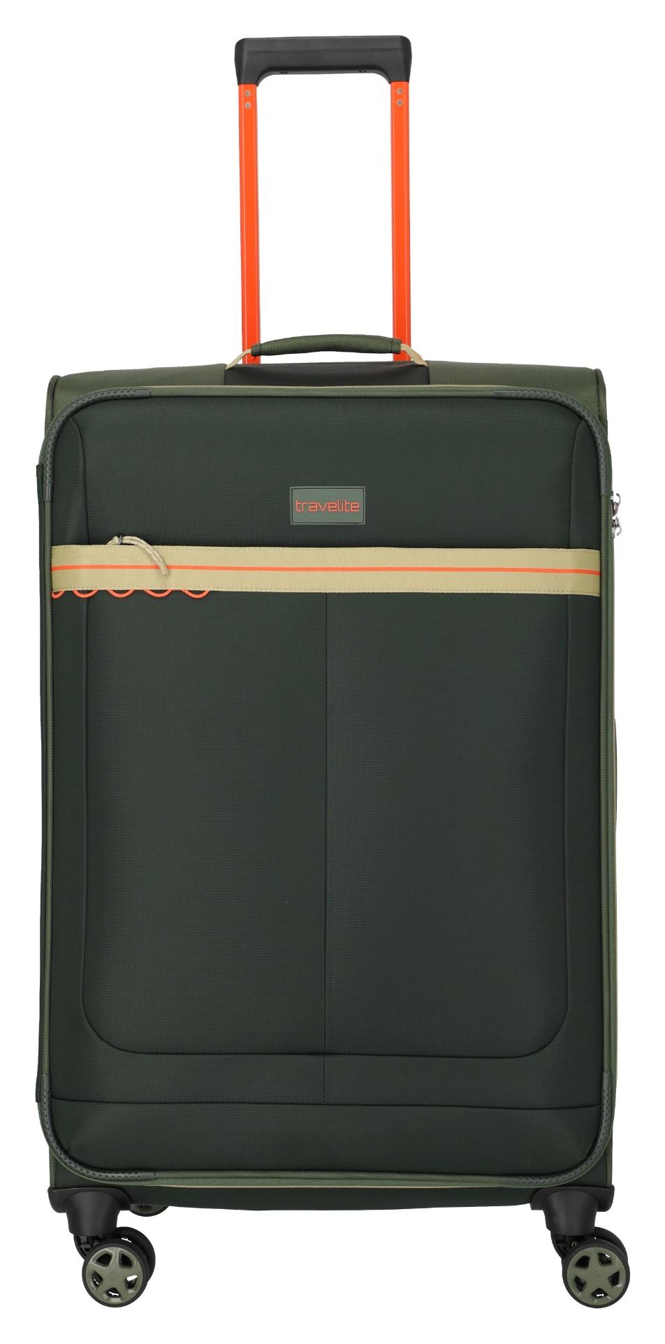 Velký cestovní kufr na kolečkách Travelite Color Craze L Olive