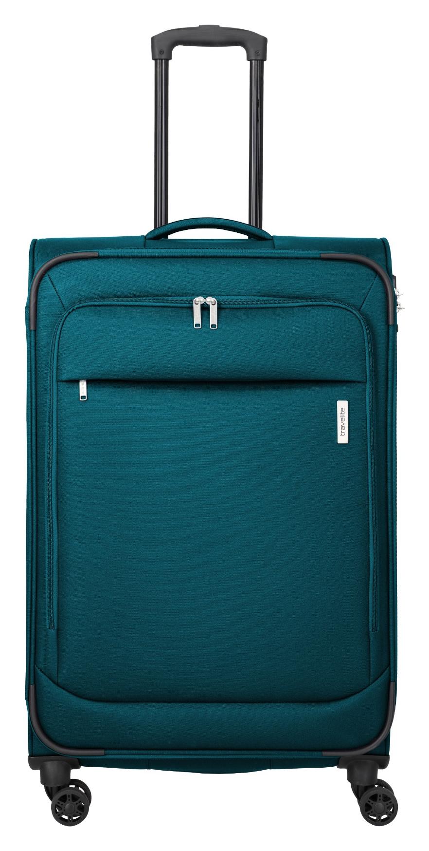 Velký textilní kufr na kolečkách Travelite Priego L Petrol