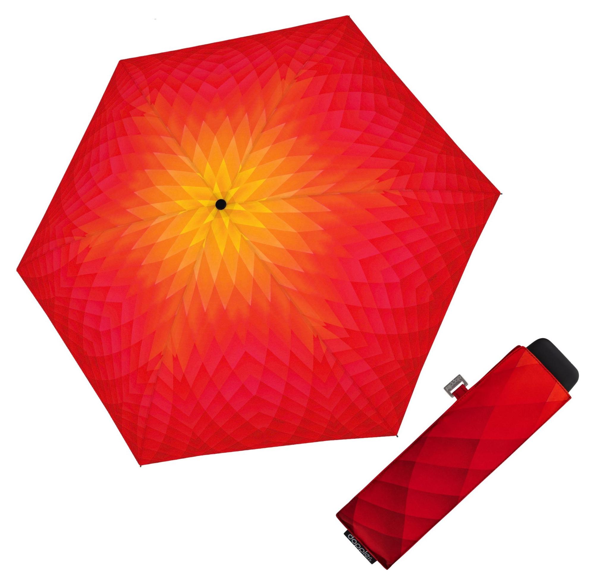 Mini deštník Doppler Carbonsteel Mini Slim Fusion Red/Yellow (obrázek 3)