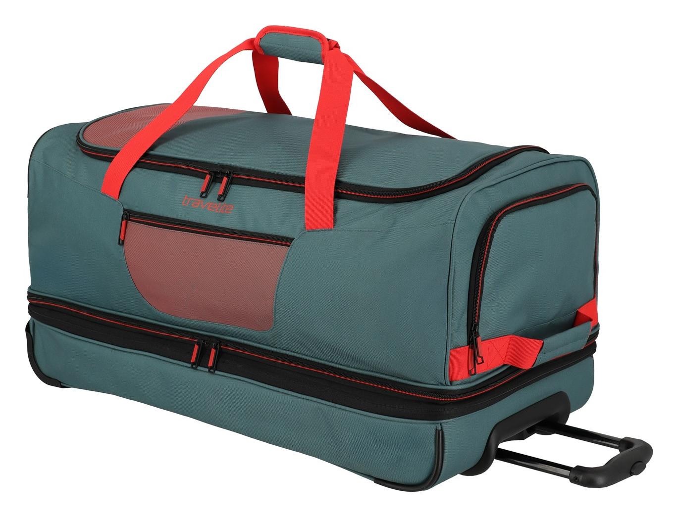 Travelite Basics Wheeled duffle L exp Green/orange - Image 5