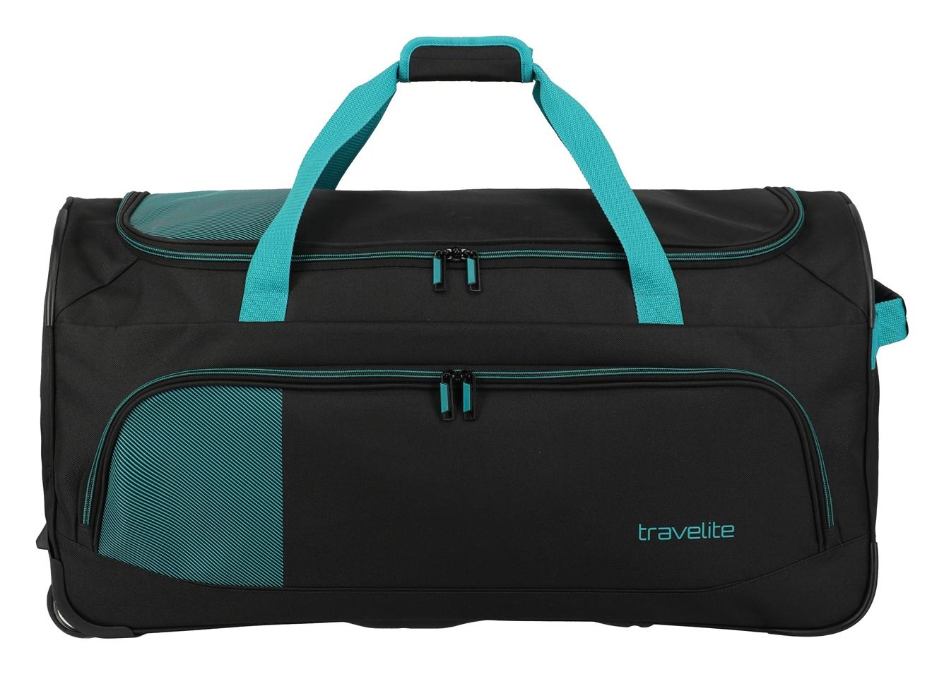 Travelite Basics Fresh Wheeled duffle L Black/petrol - Image 2