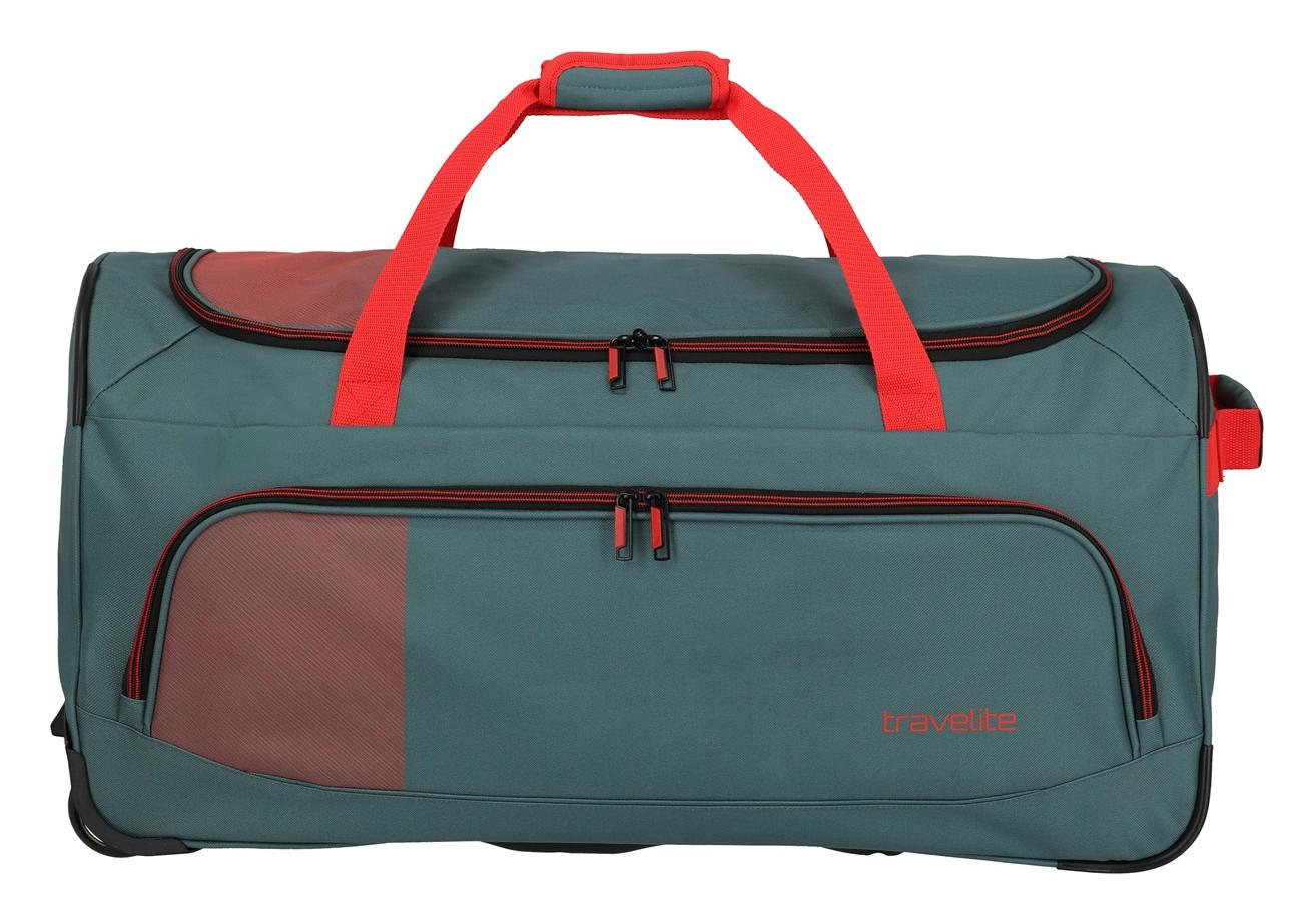 Travelite Basics Fresh Wheeled duffle L Green/orange - Image 2