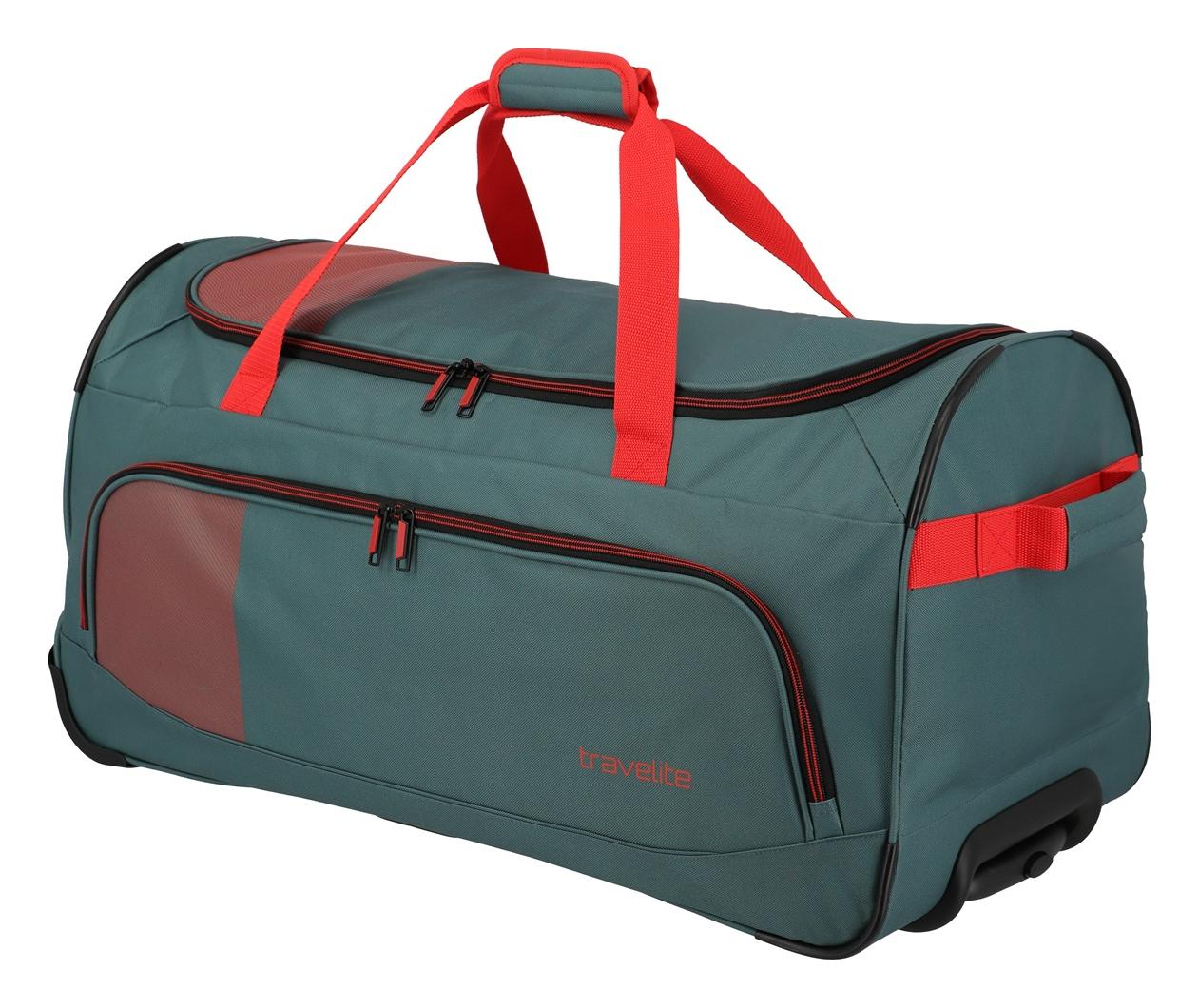 Travelite Basics Fresh Wheeled duffle L Green/orange - Image 3