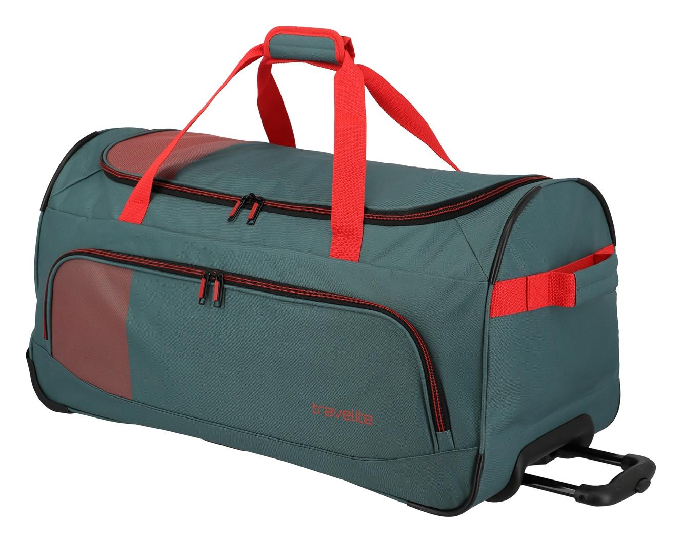 Travelite Basics Fresh Wheeled duffle L Green/orange - Image 5