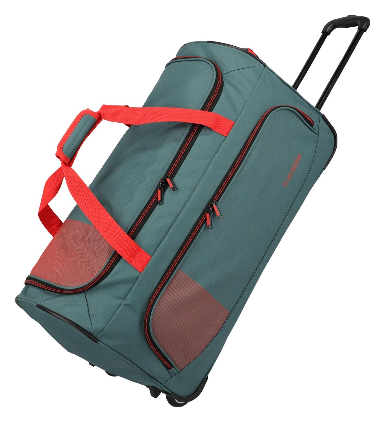 Travelite Basics Fresh Wheeled duffle L Green/orange
