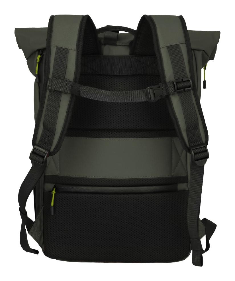 Rolovací batoh Travelite Briize Backpack M Roll-Up Khaki - Obrázek 4