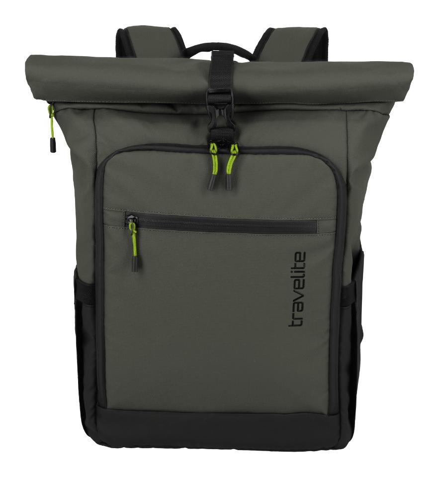 Rolovací batoh Travelite Briize Backpack M Roll-Up Khaki