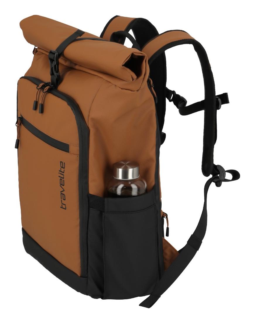 Rolovací batoh Travelite Briize Backpack M Roll-Up Curry - Obrázek 3