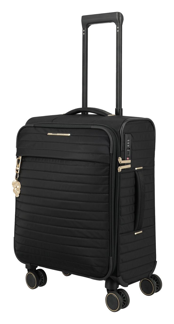 Textilní palubní kufr Travelite BARBARA Stepp S Black