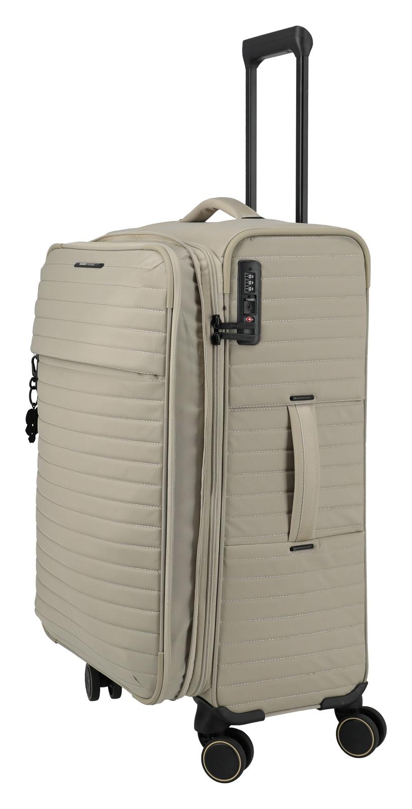Střední textilní kufr na kolečkách Travelite BARBARA Stepp M Satin nude (obrázek 6)