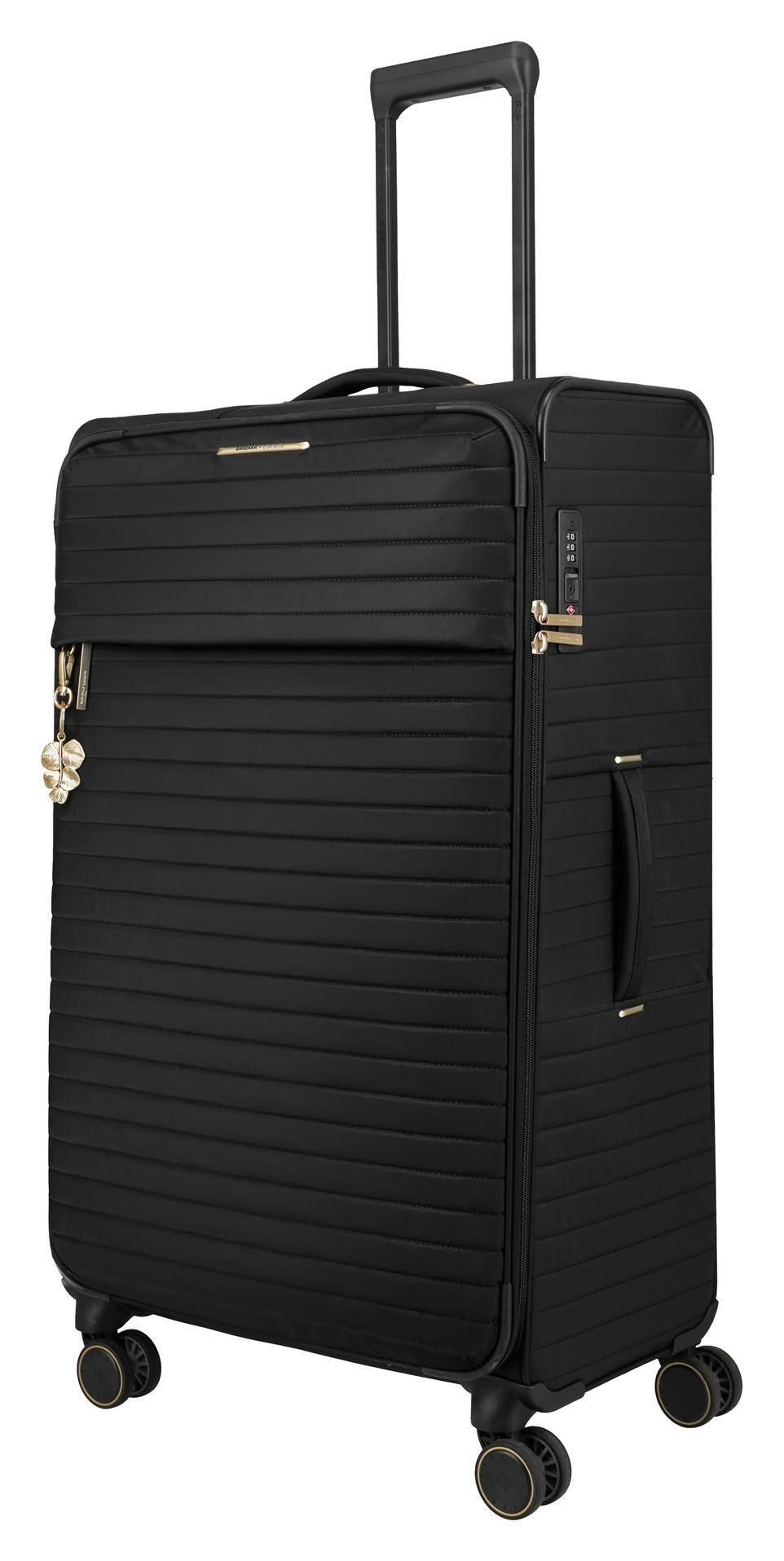 Velký textilní kufr na kolečkách Travelite BARBARA Stepp L Black