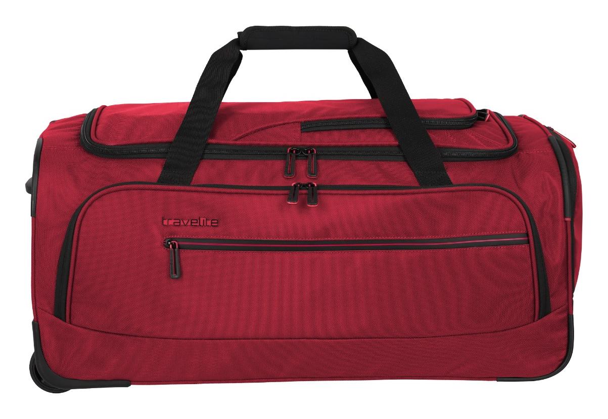 Cestovní taška na kolečkách Travelite Crosslite 5.0 Wheeled Duffle M Red