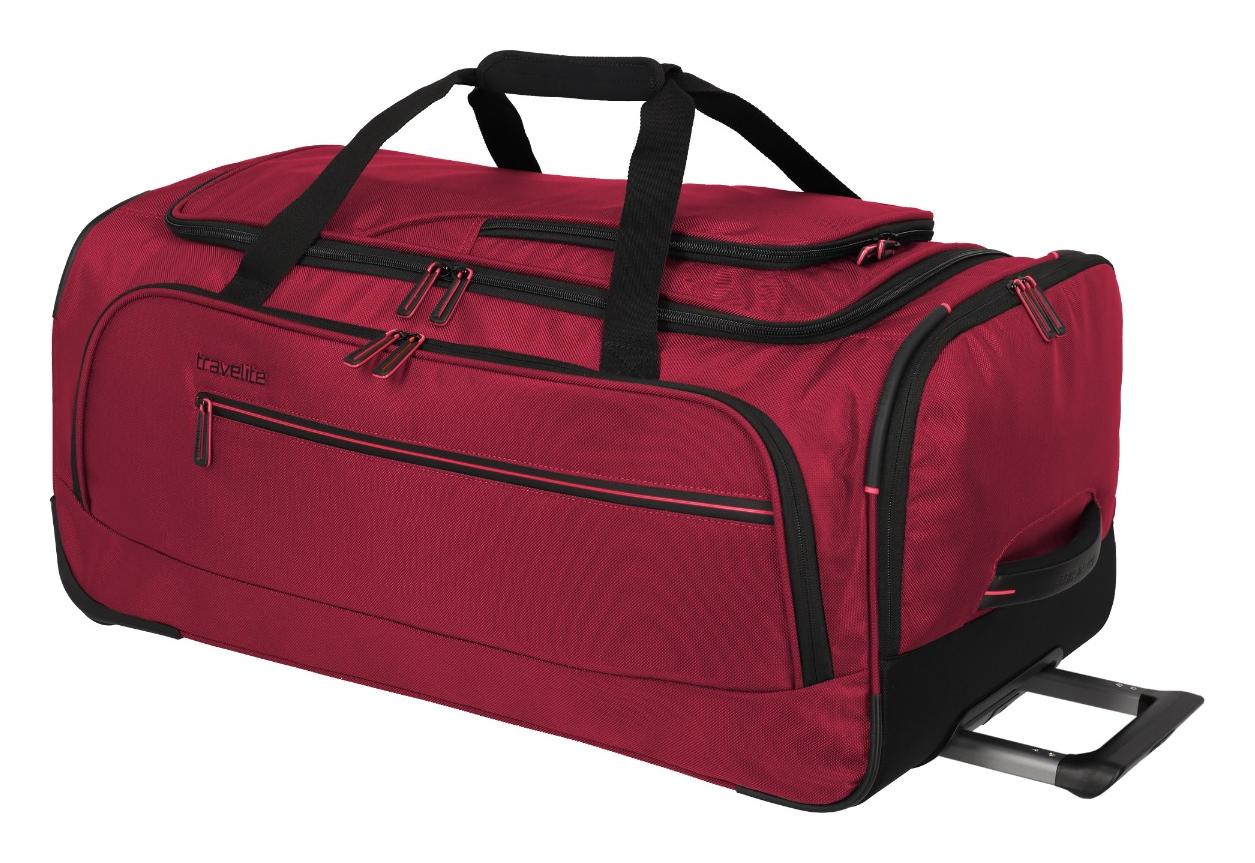 Cestovní taška na kolečkách Travelite Crosslite 5.0 Wheeled Duffle M Red