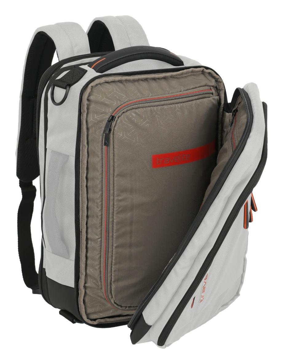 Batoh do letadla 40x20x25 Travelite Crosslite 5.0 Board bag/Backpack S White Sand (obrázek 5)