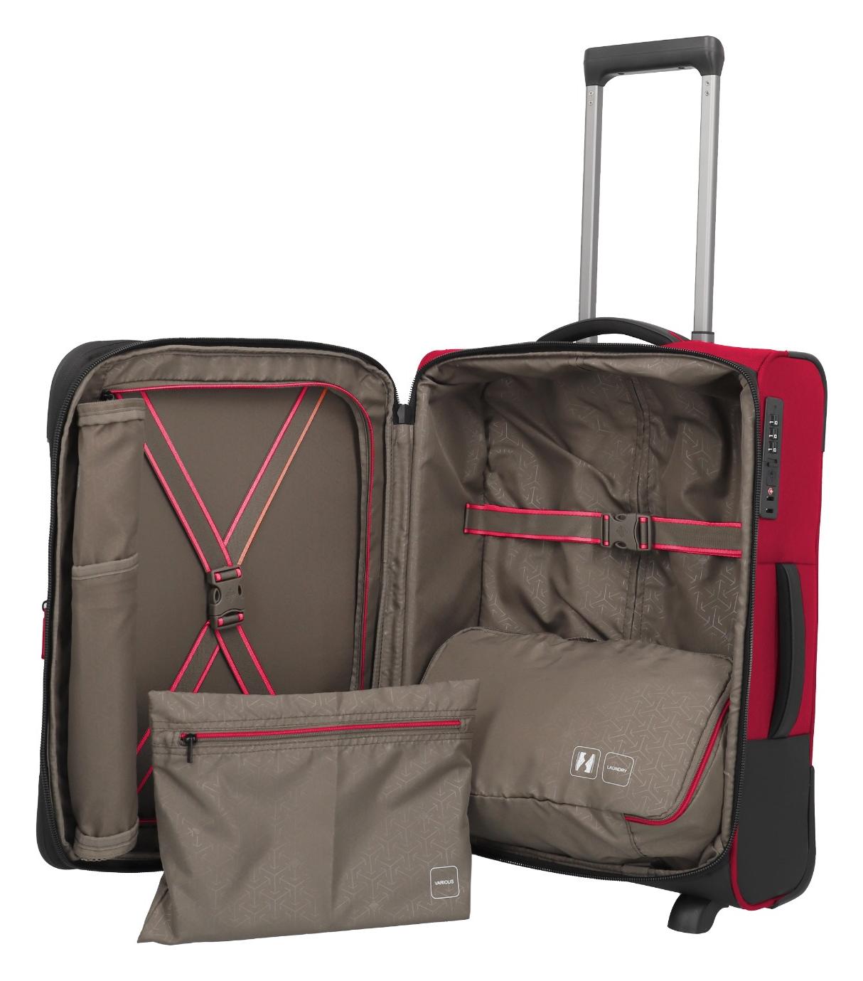 Kufr do letadla 55x40x20 Travelite Crosslite 5.0 2w S exp. Red (obrázek 3)