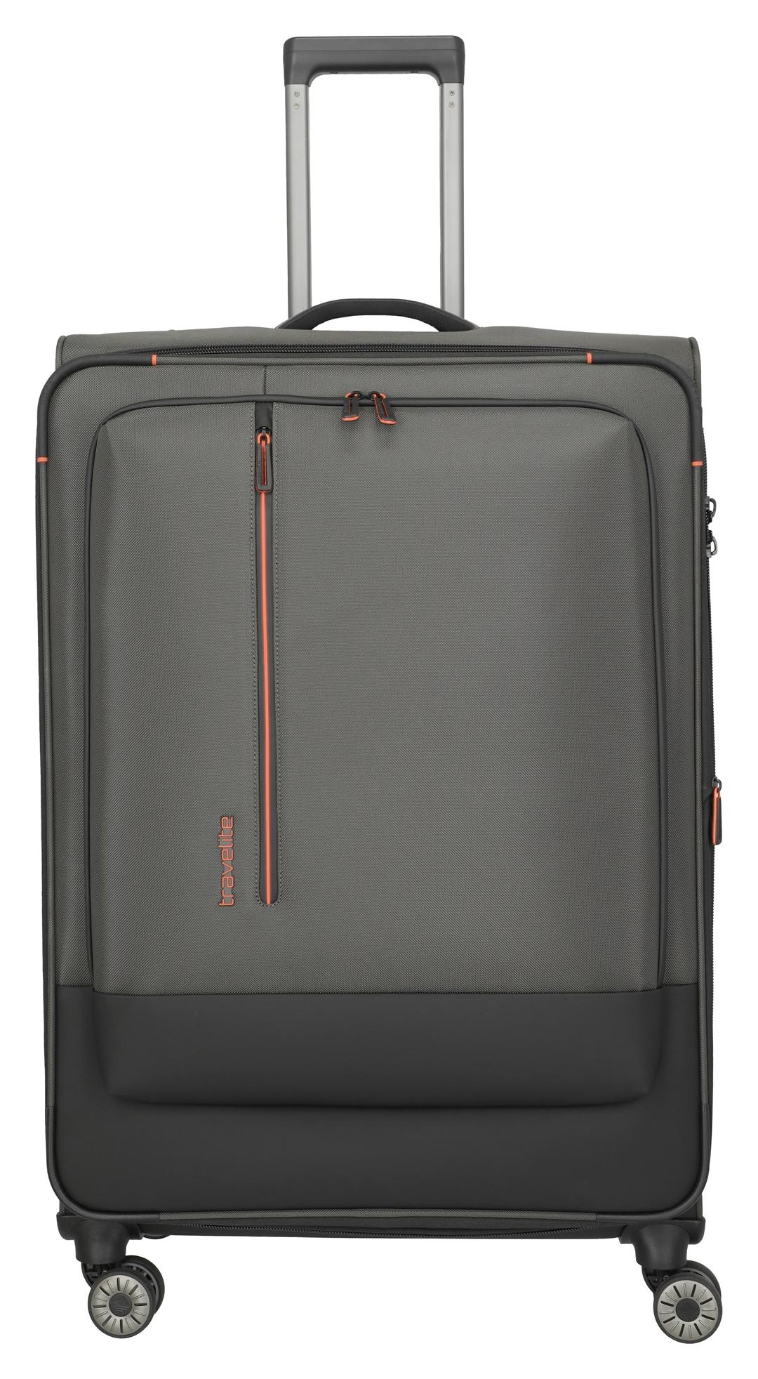 Velký textilní kufr na kolečkách Travelite Crosslite XL Dark Olive