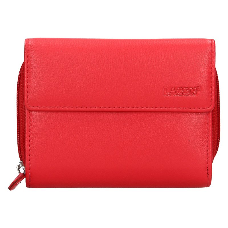 E-shop Lagen Dámská peněženka kožená 932 Červená