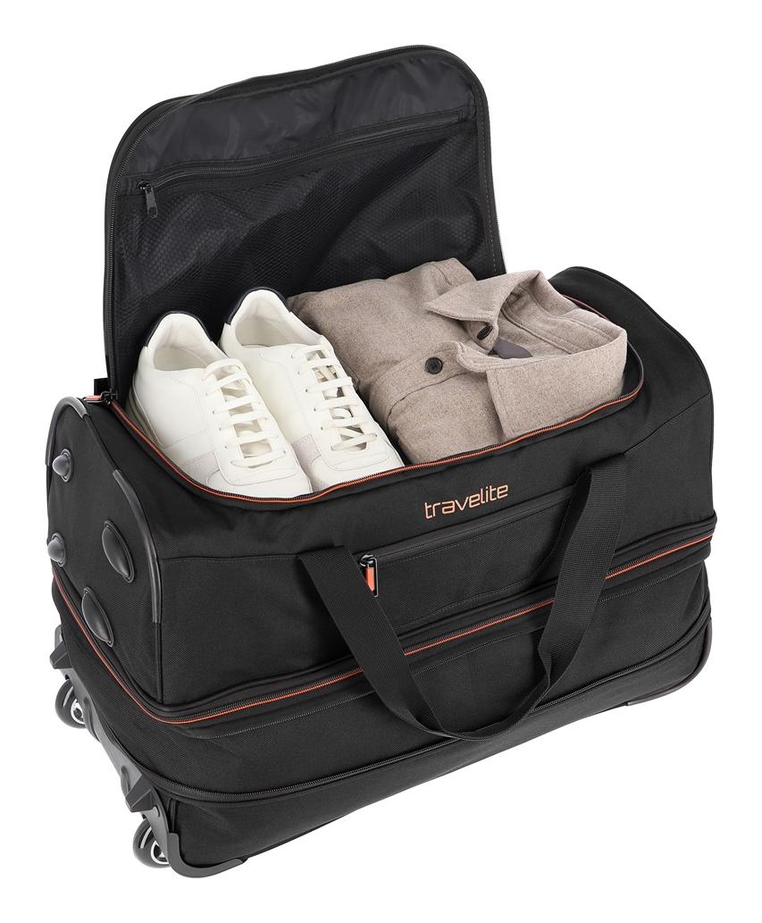 Travelite Basics Wheeled duffle S Black/blue - Image 5