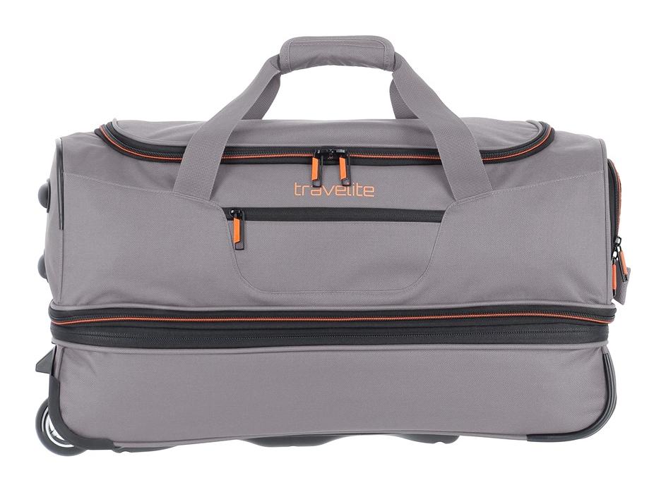 Travelite Basics Wheeled duffle S Grey/orange - Image 2