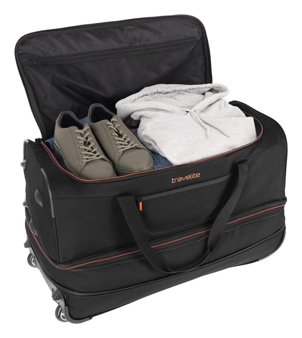 Travelite Basics Wheeled duffle L Black/orange - Image 5