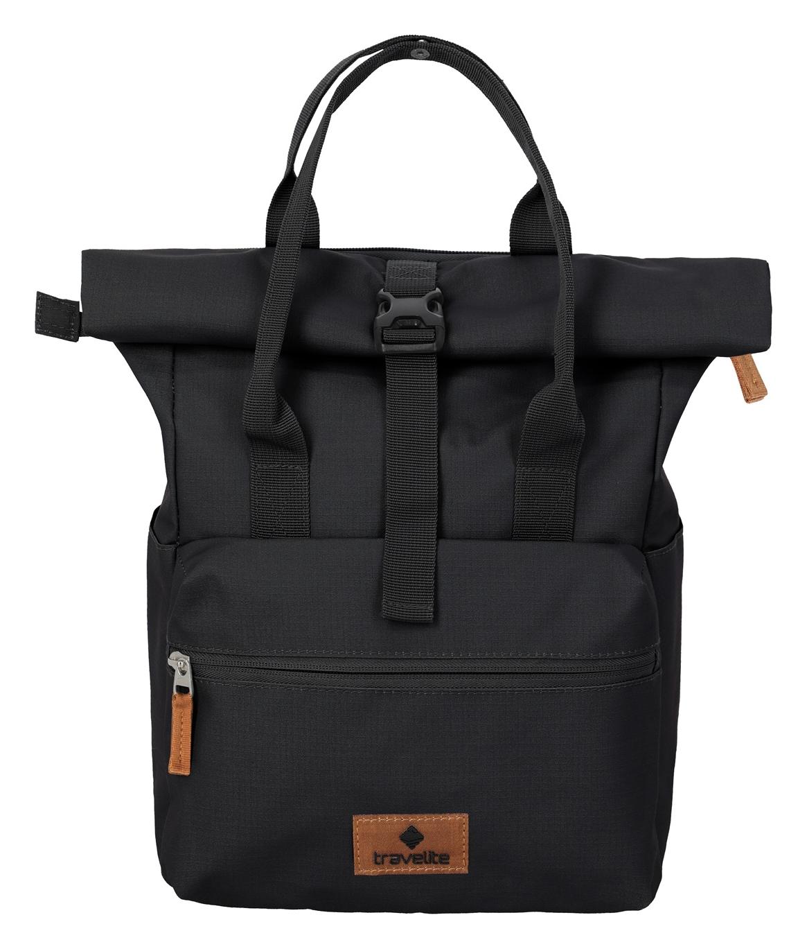 Roll-top batoh Travelite Basics Short Handle Roll-up Black