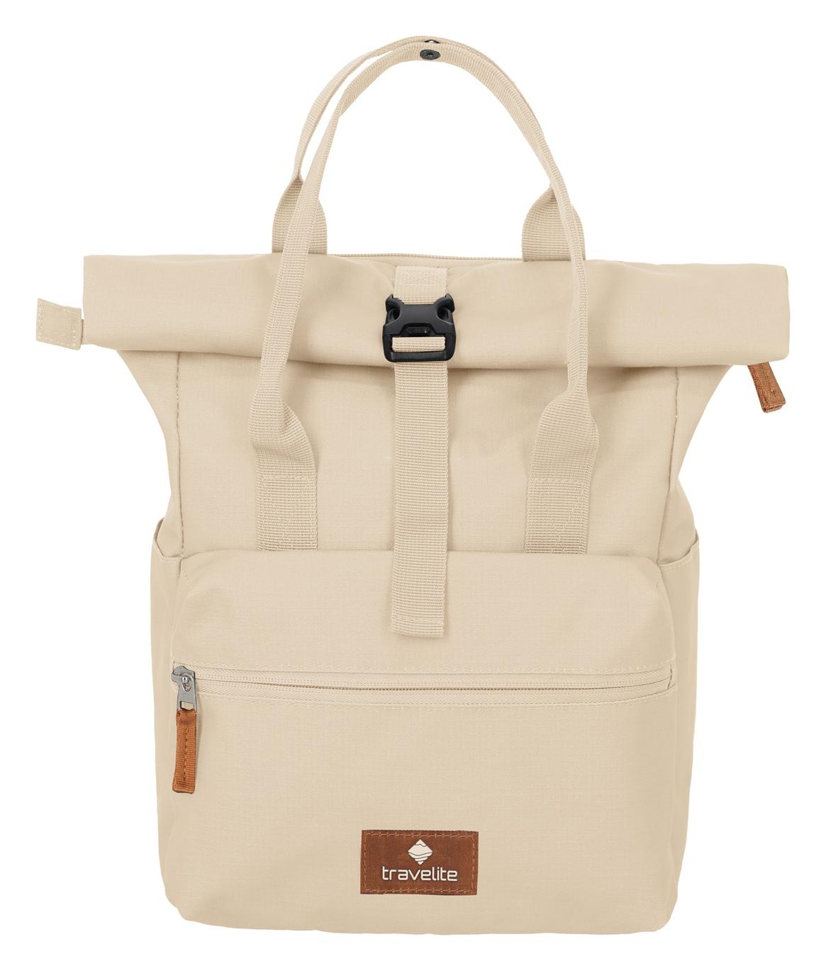 Roll-top batoh Travelite Basics Short Handle Roll-up Off-white - Obrázek 3