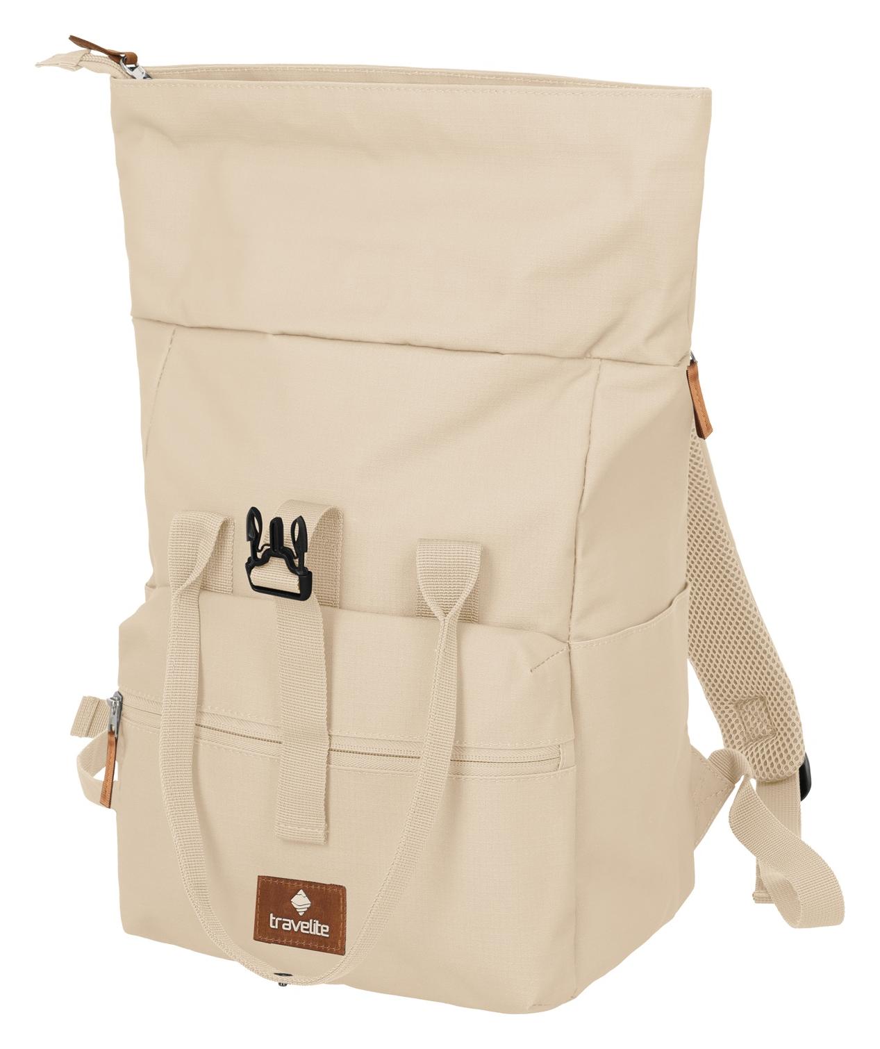 Roll-top batoh Travelite Basics Short Handle Roll-up Off-white - Obrázek 6