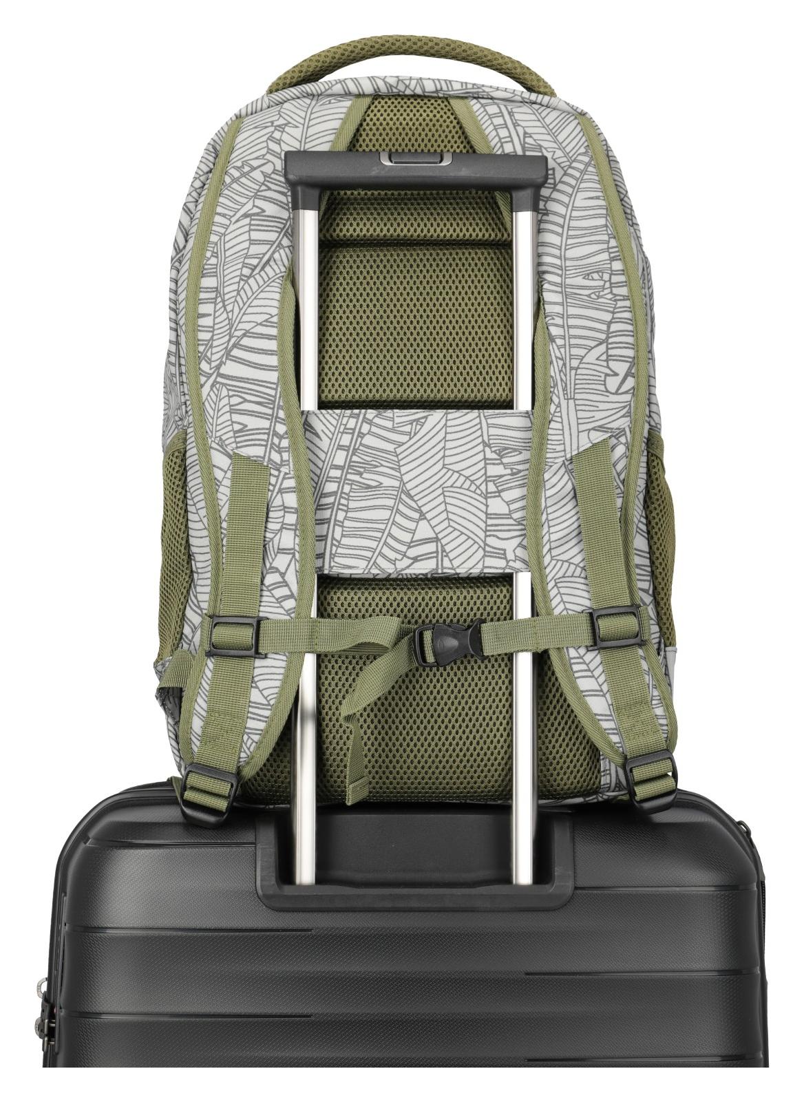 Batoh na notebook Travelite Basics Backpack Print Grey (obrázek 6)