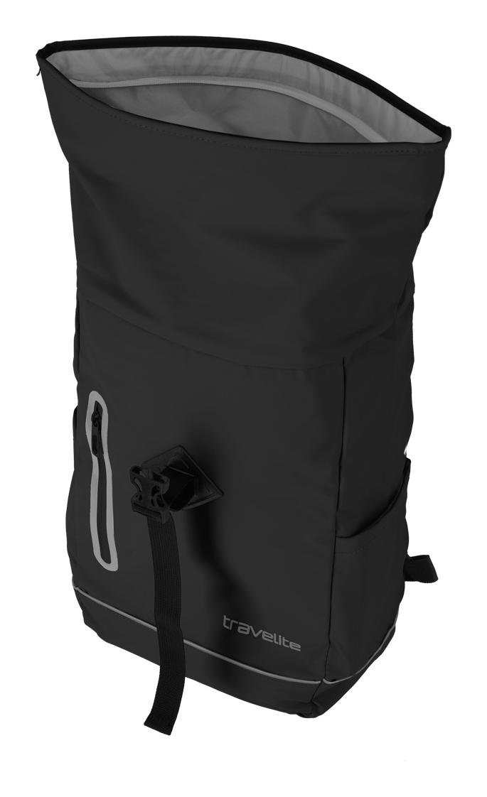 Roll-top batoh Travelite Basics Roll-up Plane Black