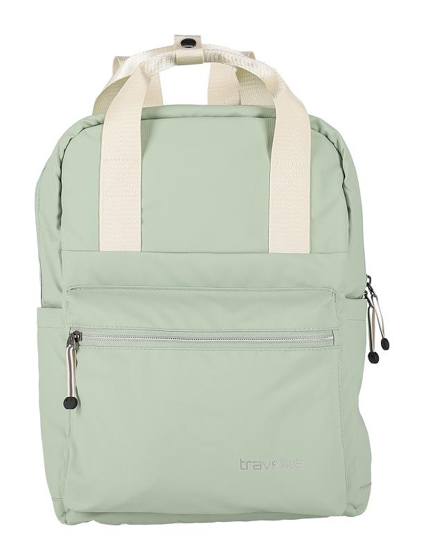Travelite Basics Canvas Backpack Light green - Image 2