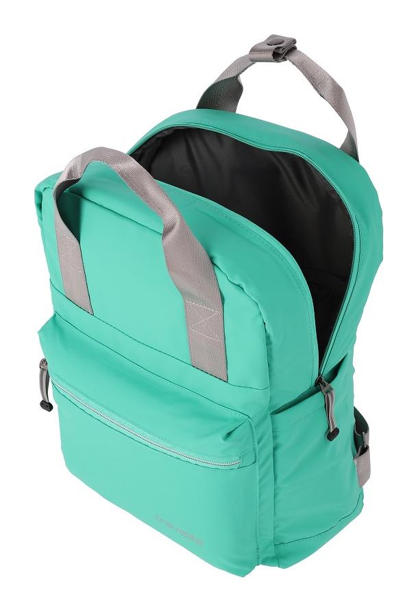 Travelite Basics Canvas Backpack Green - Image 4