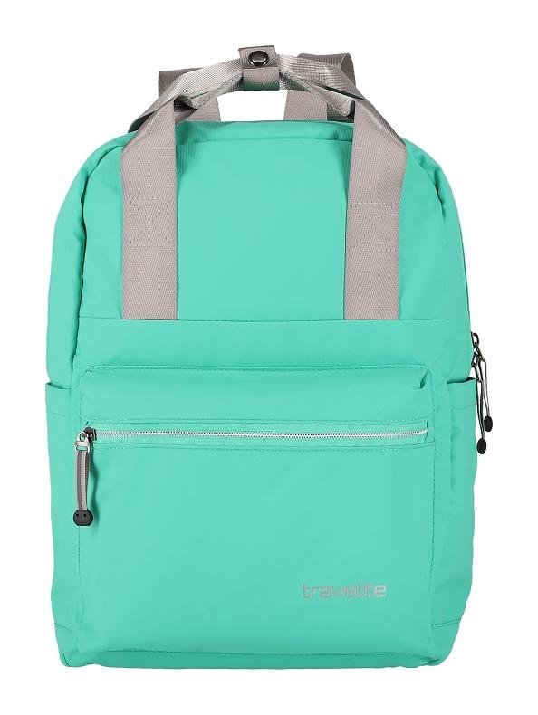 Travelite Basics Canvas Backpack Green - Image 2