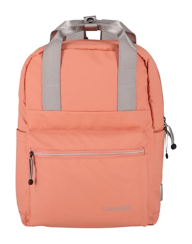 Travelite Basics Canvas Backpack Coral - Image 2