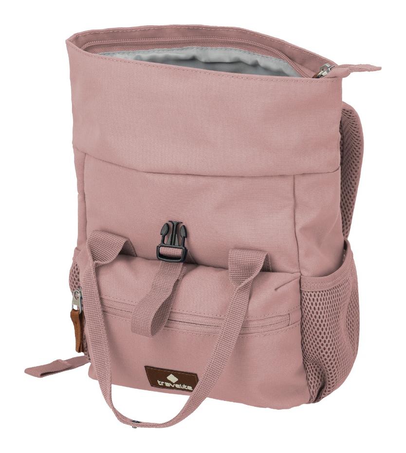 Městský batoh Travelite Basics Short Handle Mini Smoky Rose