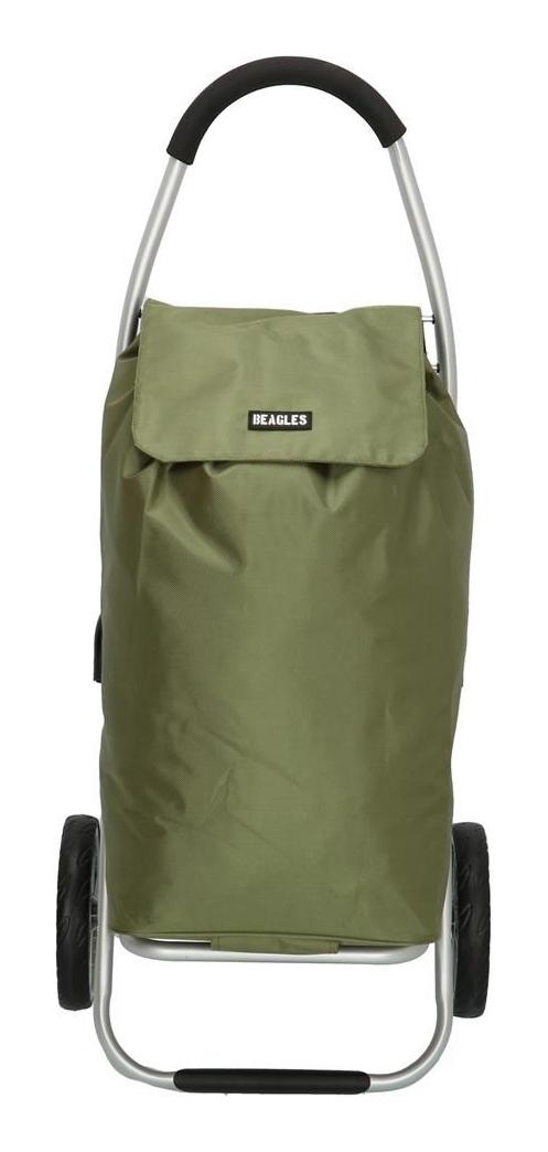 Nákupní taška na kolečkách Beagles Alberic 15841A Olive green