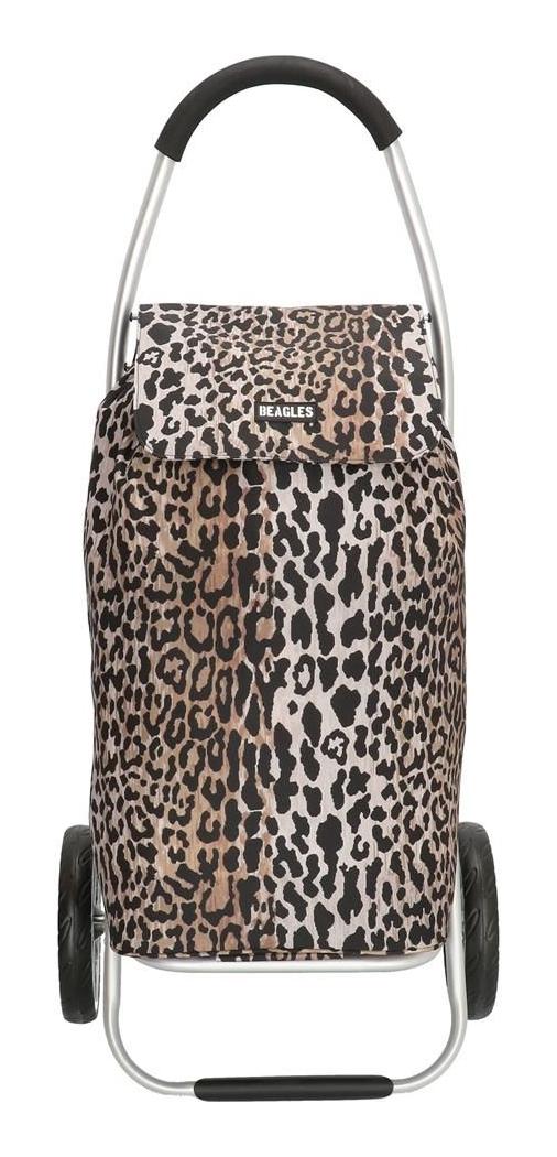 Nákupní taška na kolečkách Beagles Alberic 15841A Leopard