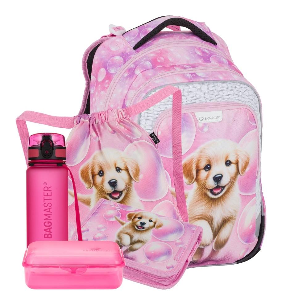 Školní set Bagmaster LUMI 26 A Set L Puppy dog