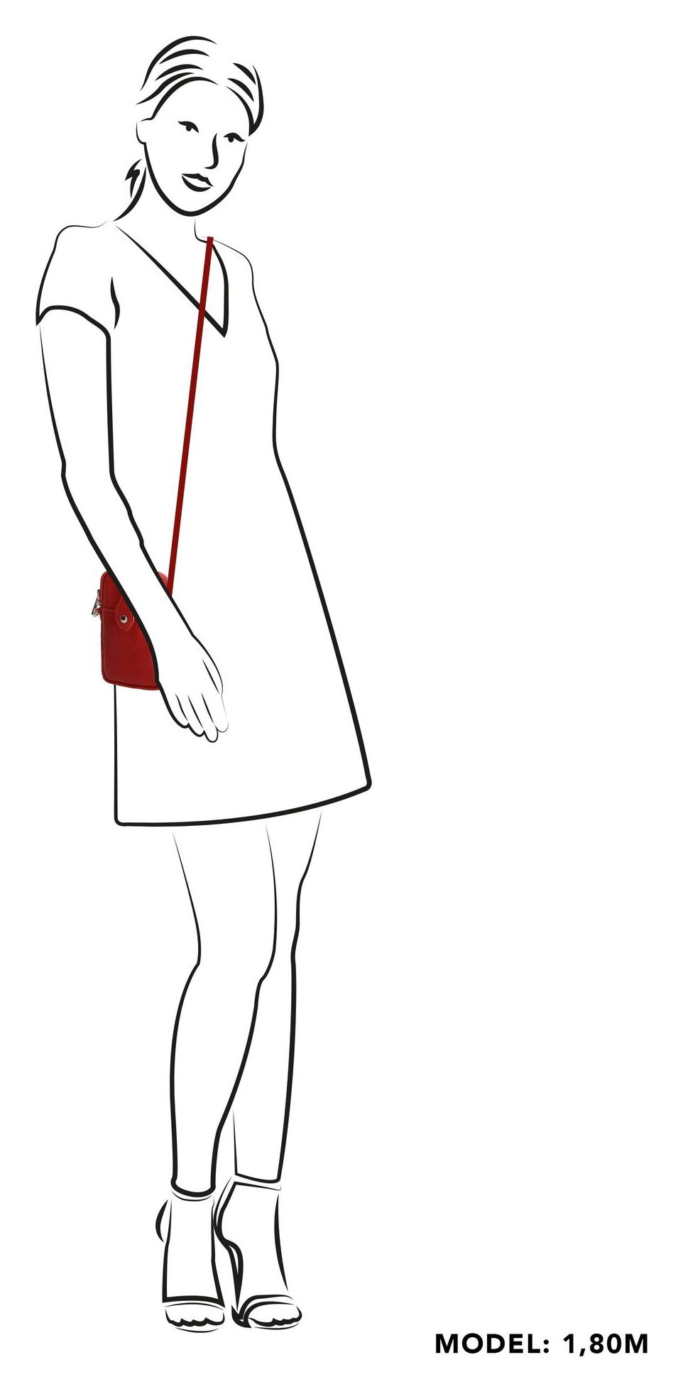 Kabelka na mobil Charm London Elisa L617 Dark Red - Obrázek 3