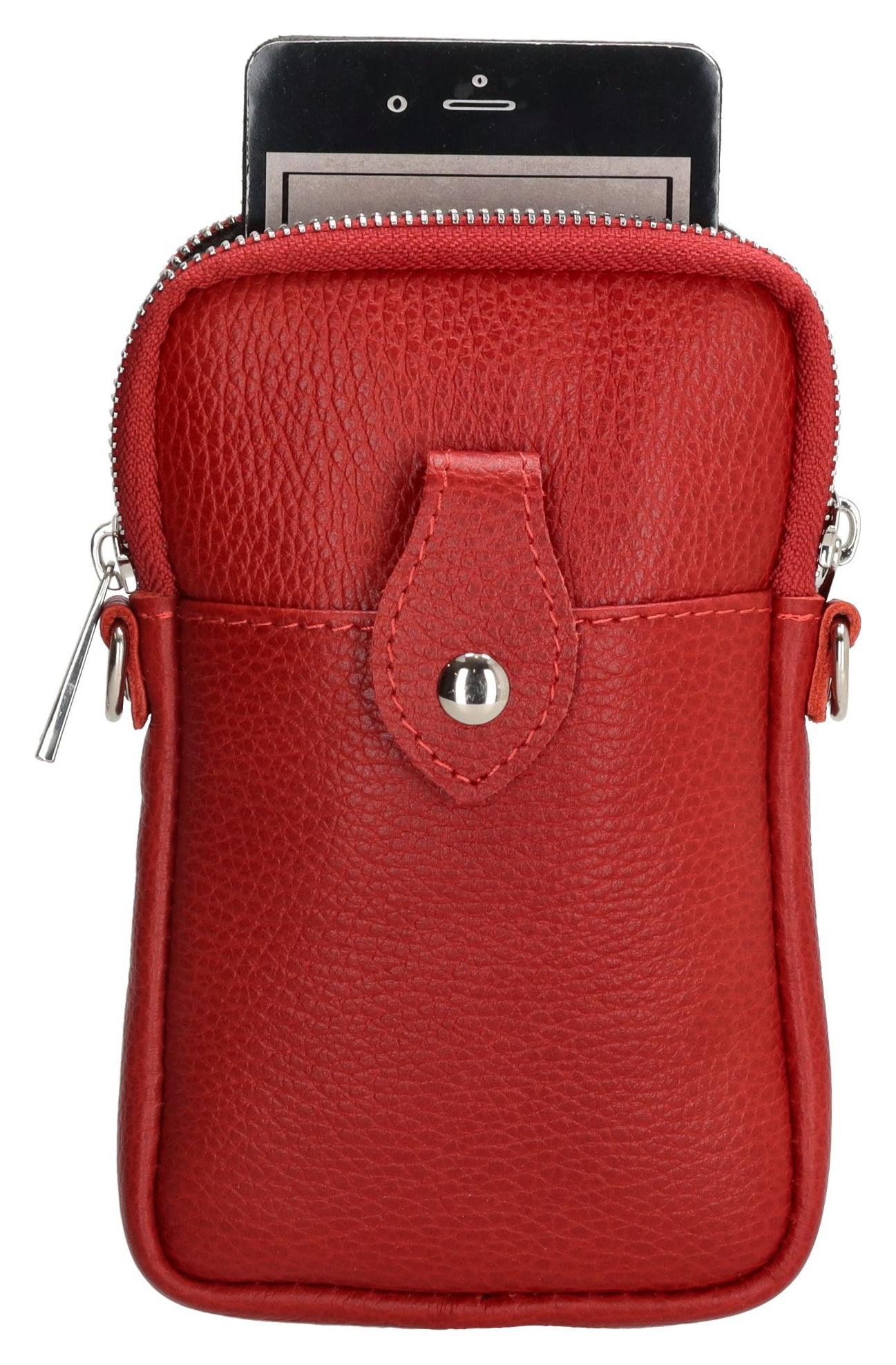 Kabelka na mobil Charm London Elisa L617 Dark Red - Obrázek 6