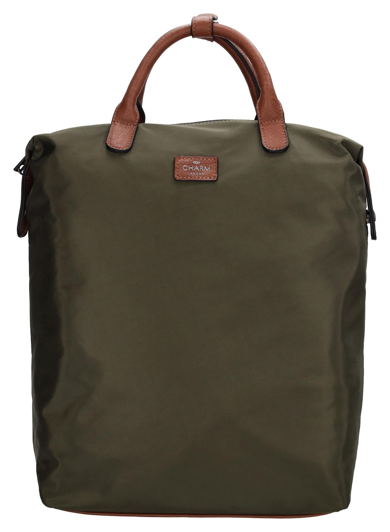 Batoh na notebook Charm London Buckingham W00957 Olive green