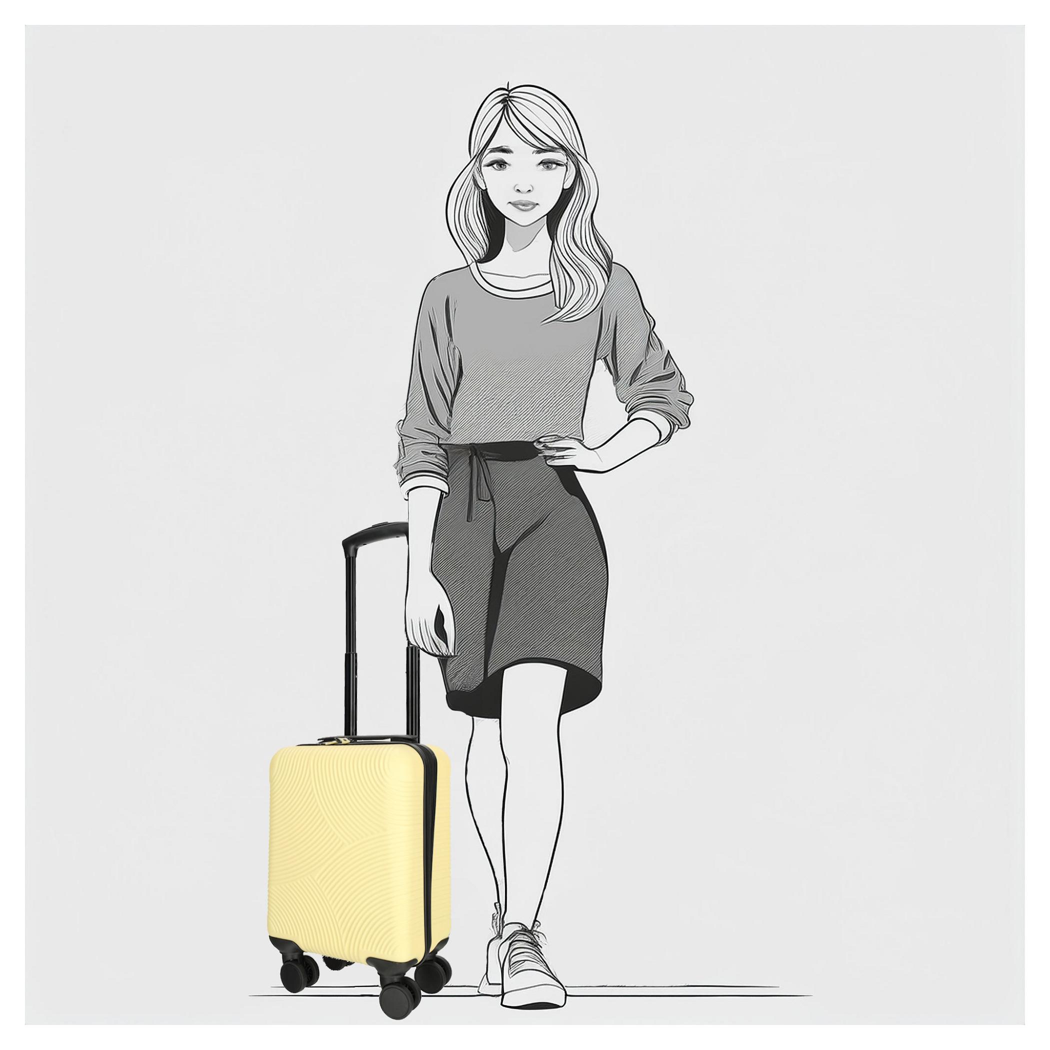 Příruční kufr Enrico Benetti Louisville 39040-40 Yellow - Obrázek 3