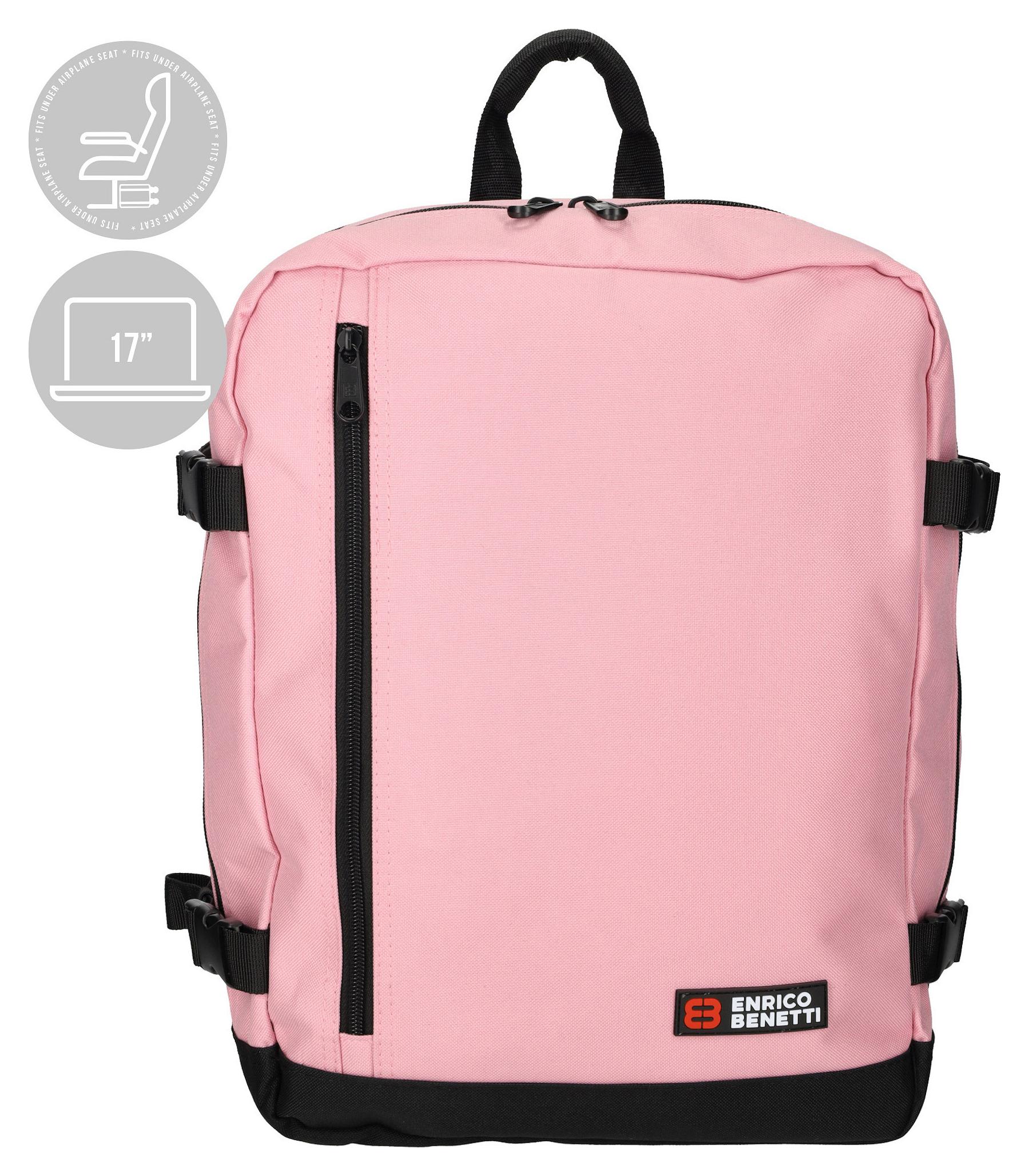 Batoh do letadla 40x30x20 Enrico Benetti Amsterdam 54687 Pink