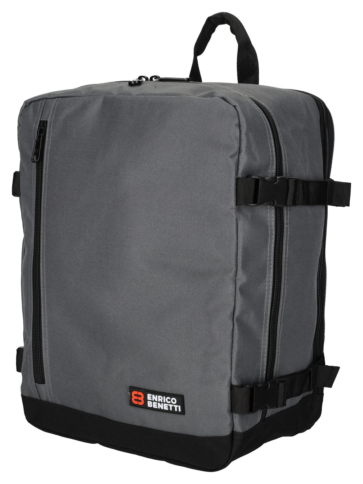 Batoh do letadla 40x30x20 Enrico Benetti Amsterdam 54687 Grey - Obrázek 3