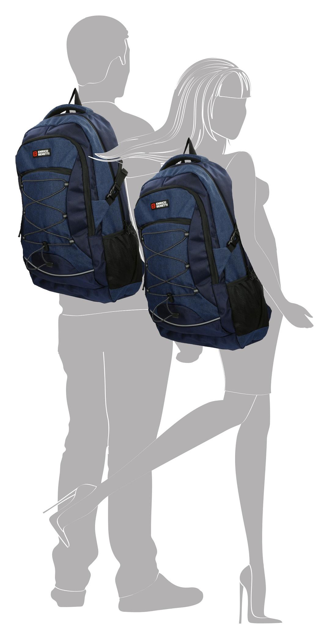 Batoh na notebook Enrico Benetti Yellow Stone 62128 Navy