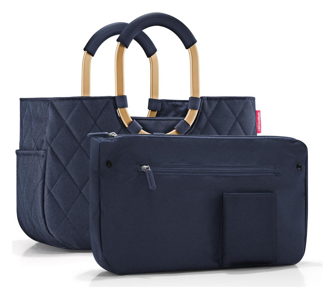 Dámská taška Reisenthel Loopshopper M Frame Rhombus Midnight Gold - Obrázek 3