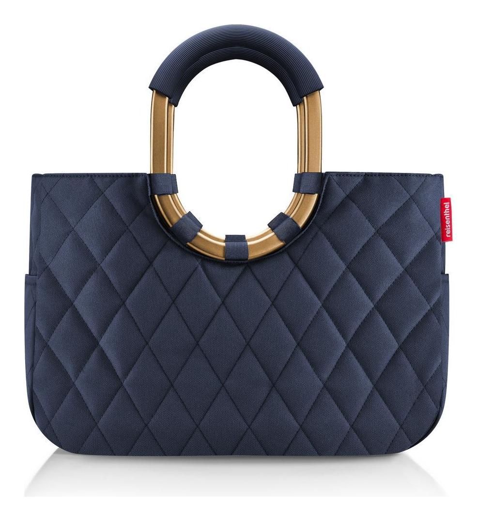 Dámská taška Reisenthel Loopshopper M Frame Rhombus Midnight Gold - Obrázek 4