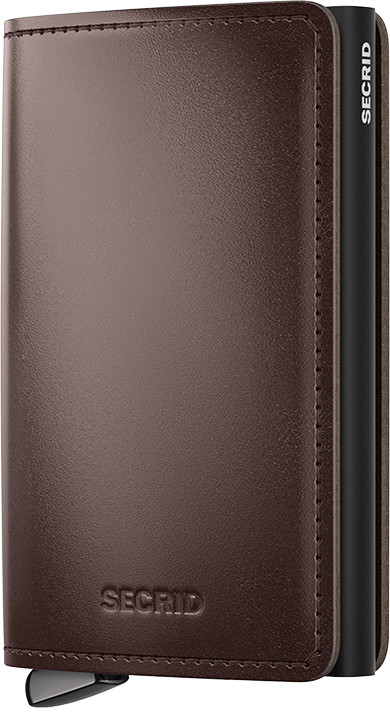 Mini peněženka Secrid Slimwallet Premium Dusk Dark Brown