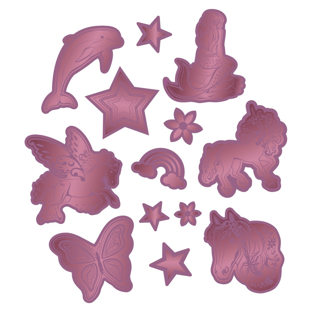 Step by Step Reflective Sticker Set Red