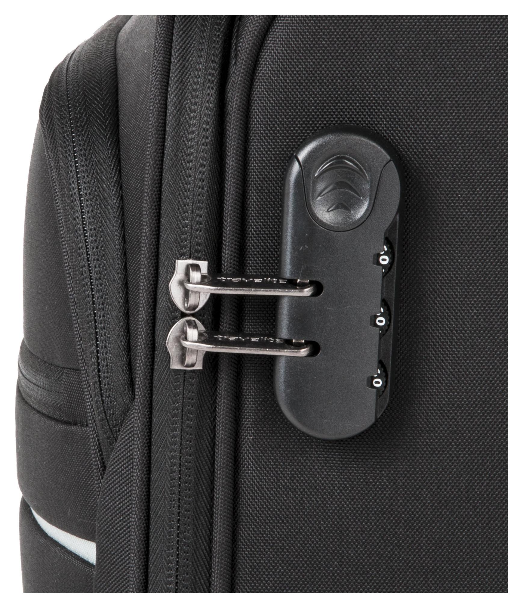 Kufr do letadla 55x40x20 Travelite Cabin 2w S Black (obrázek 3)