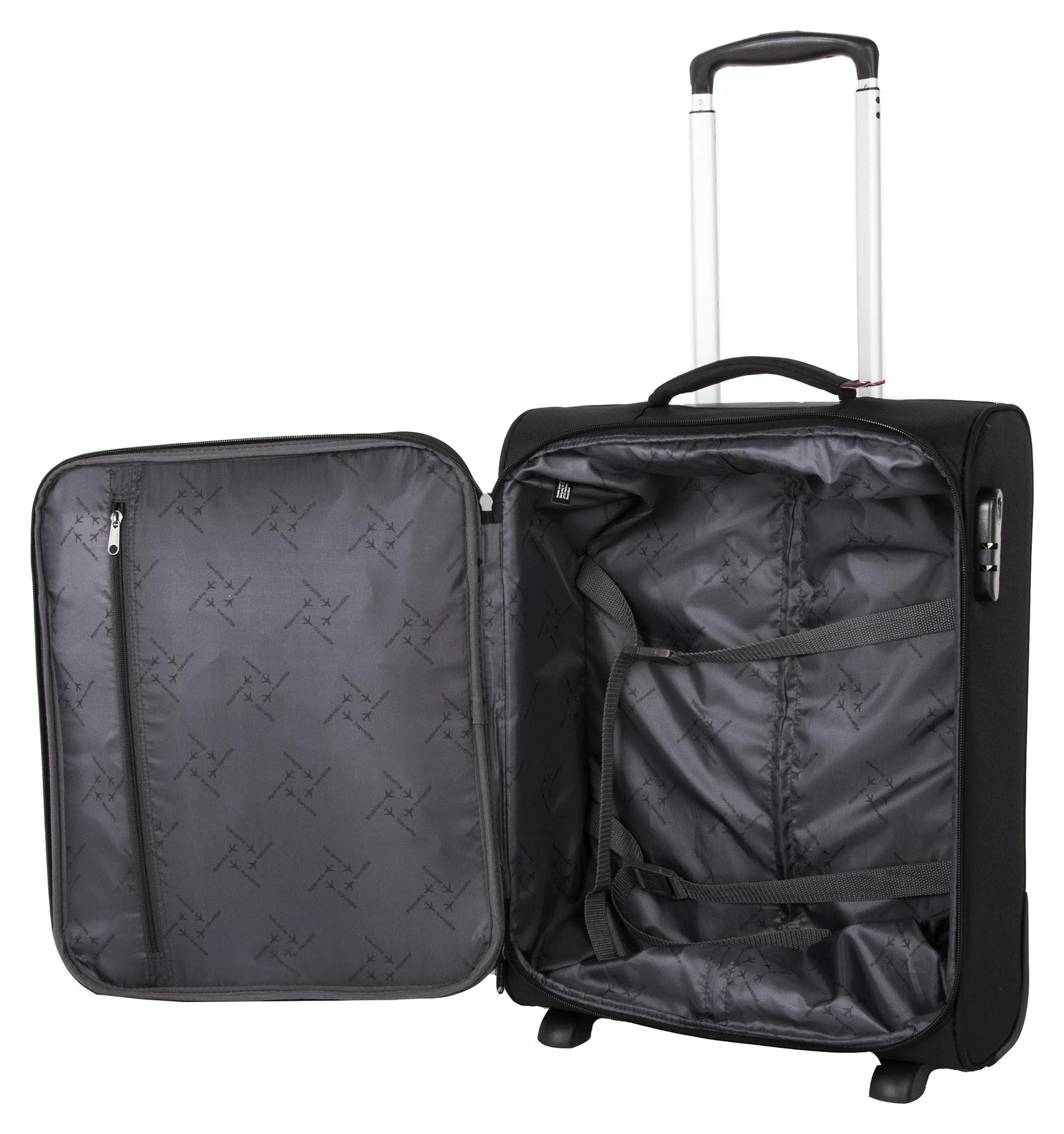 Kufr do letadla 55x40x20 Travelite Cabin 2w S Black (obrázek 5)